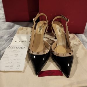 Valentino Rockstud sling back pumps